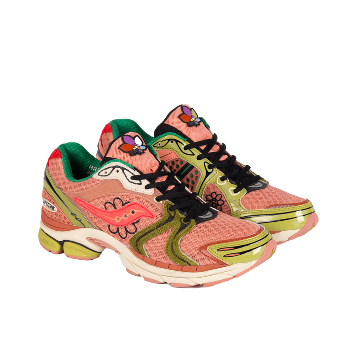 Saucony x Jae Tips U Progrid Triumph 4 Pink/Green S70966-2