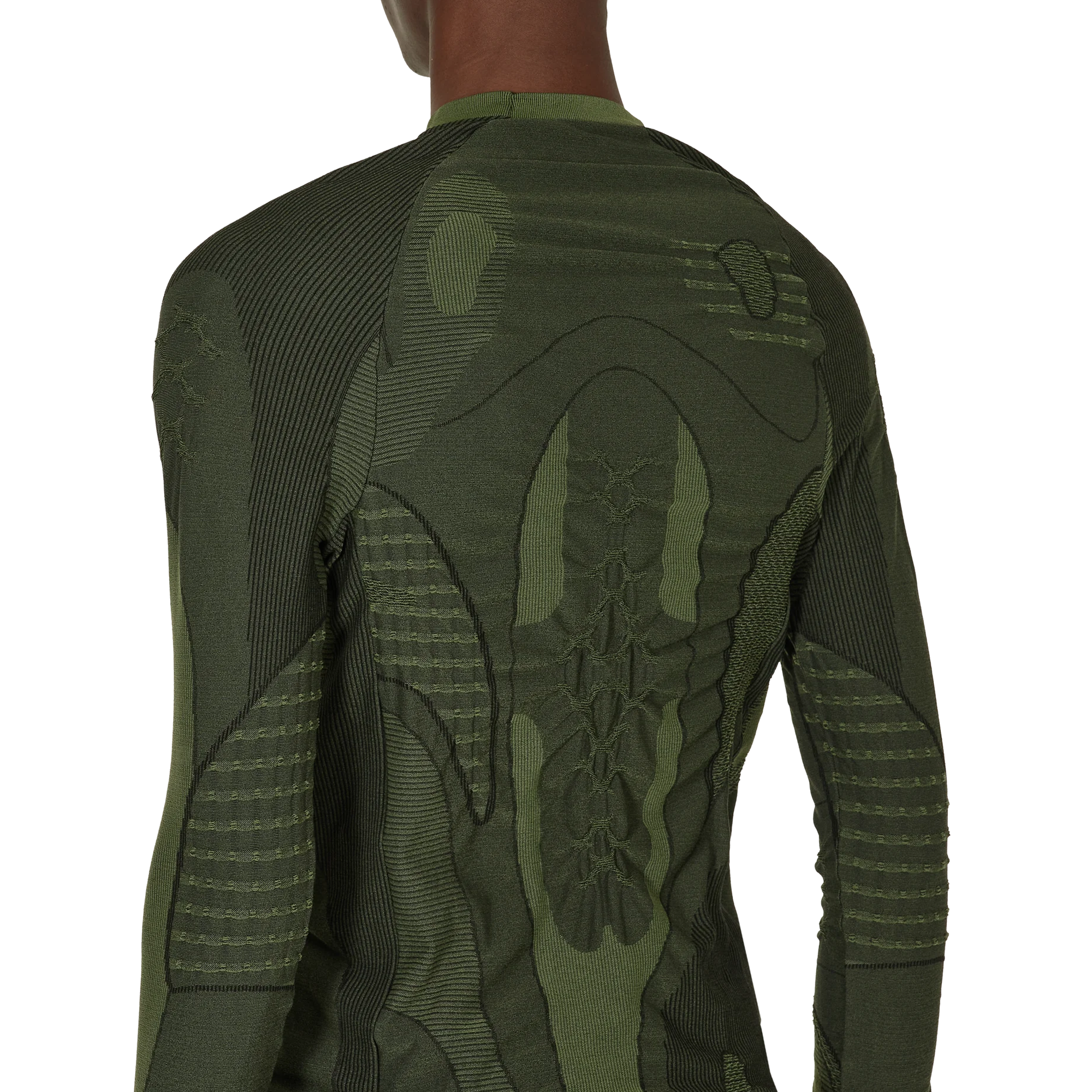 ROA Seamless Crewneck Dark Green RBMW083FA60