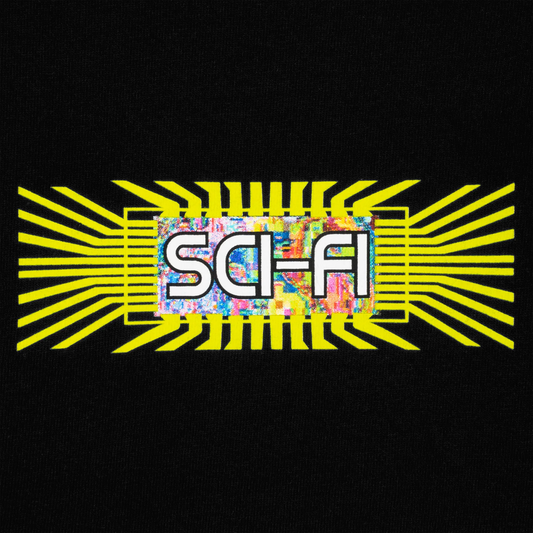 Sci-Fi Fantasy Chip T-Shirt  Black