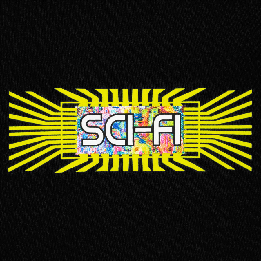 Sci-Fi Fantasy Chip T-Shirt  Black