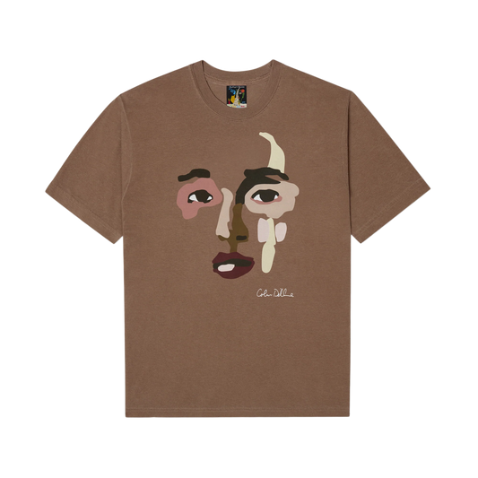Kidsuper Shaped Face T-Shirt Espresso