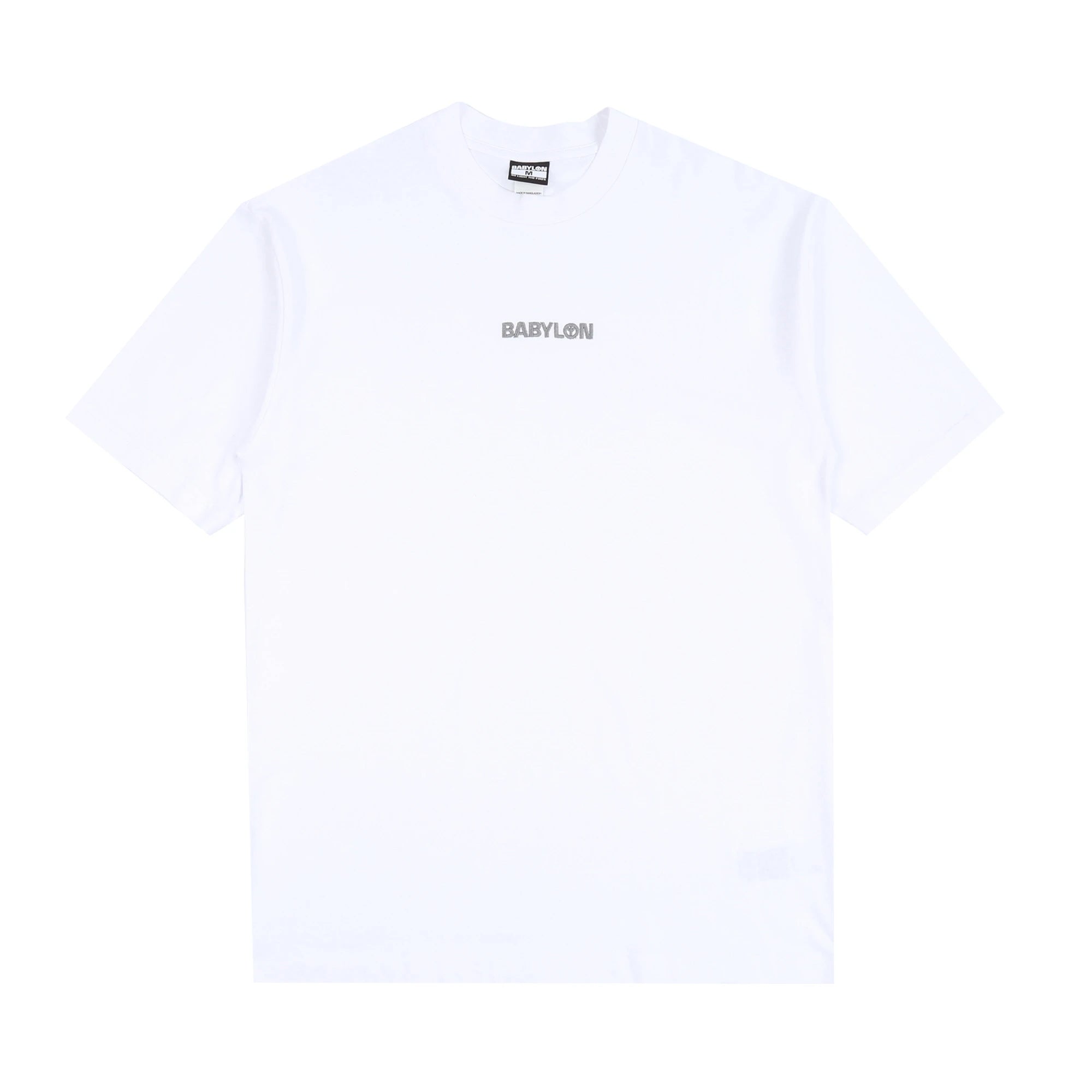 Babylon LA Shop T Grey Logo T-Shirt White