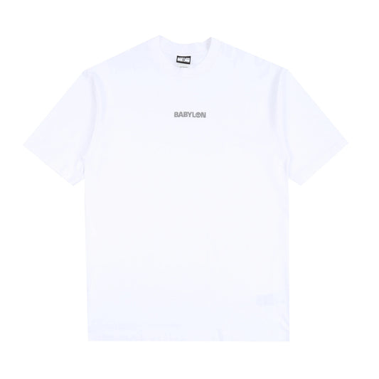 Babylon LA Shop T Grey Logo T-Shirt White