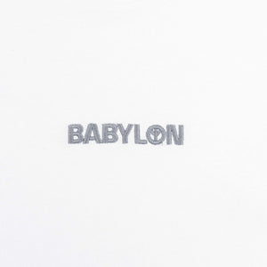 Babylon LA Shop T Grey Logo T-Shirt White