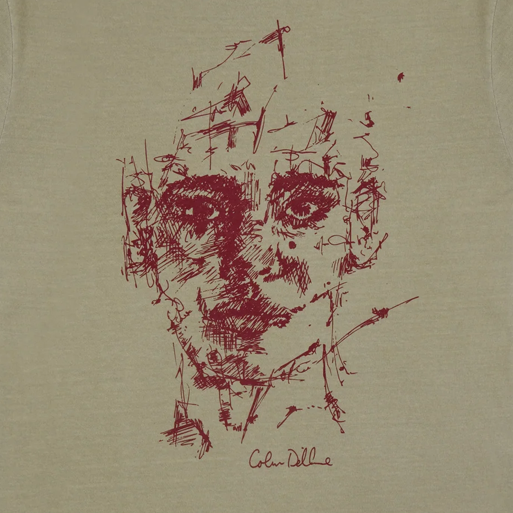 Kidsuper Sketched Face T-Shirt Sandstone