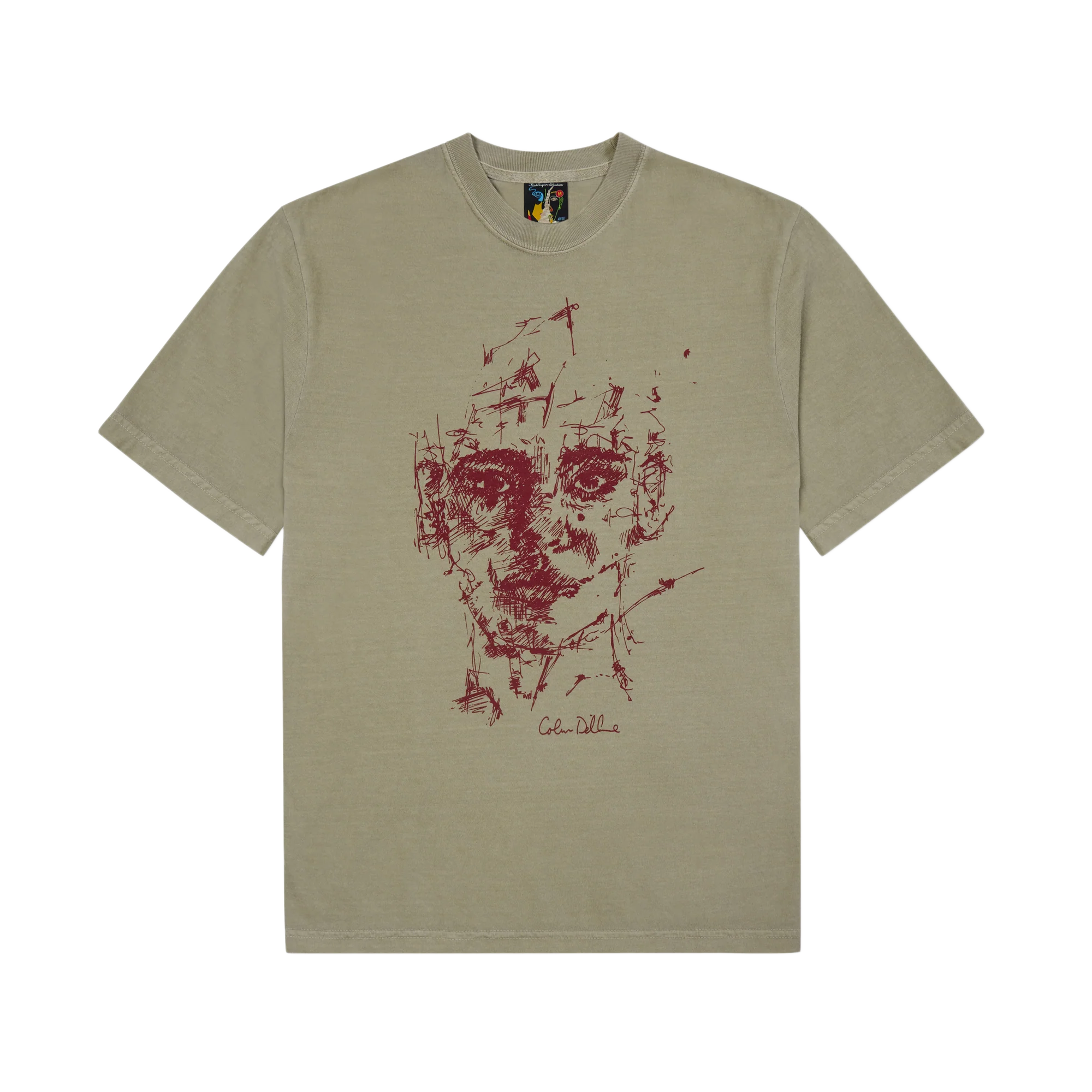 Kidsuper Sketched Face T-Shirt Sandstone