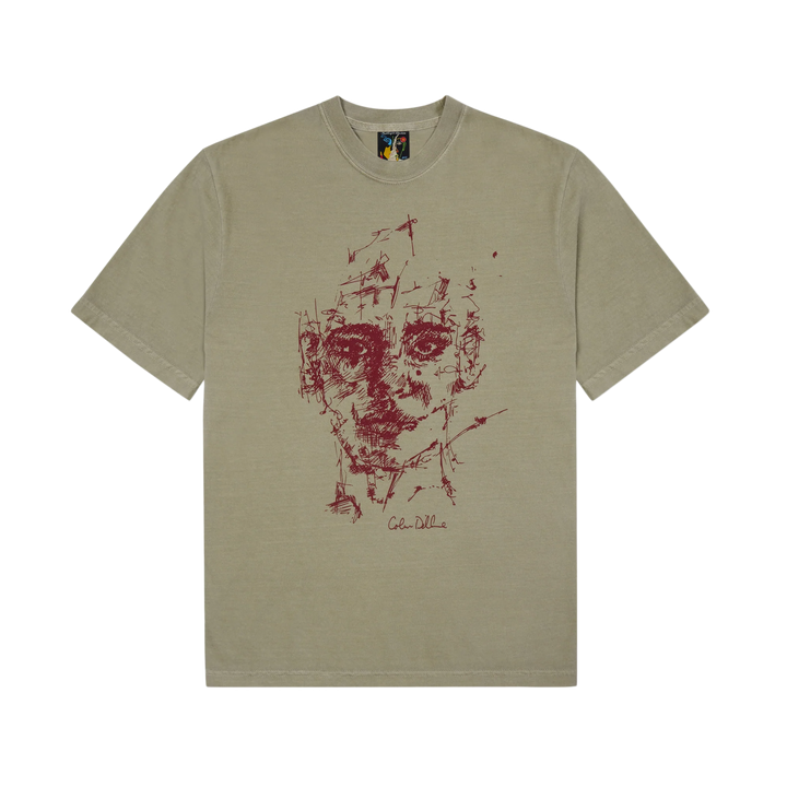 Kidsuper Sketched Face T-Shirt Sandstone