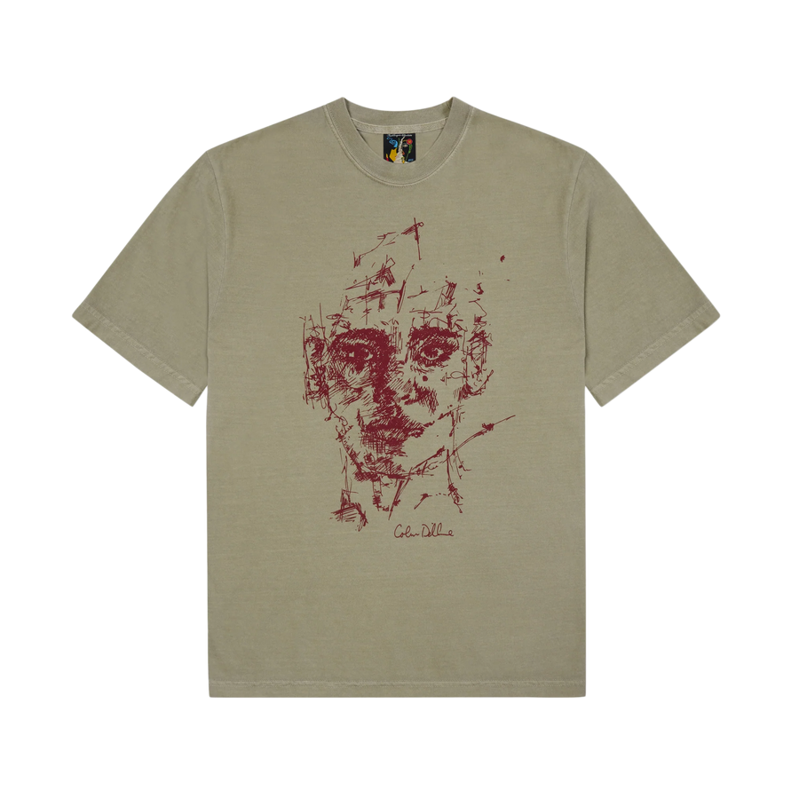 Kidsuper Sketched Face T-Shirt Sandstone