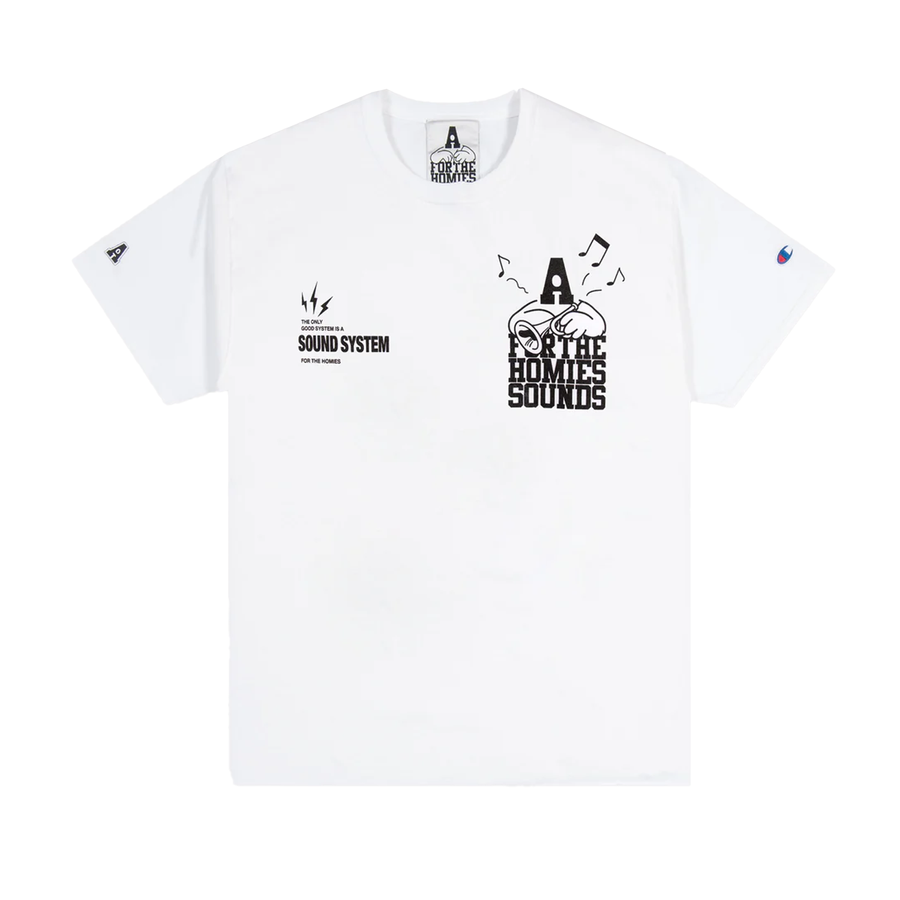 For The Homies Sound System T-Shirt White