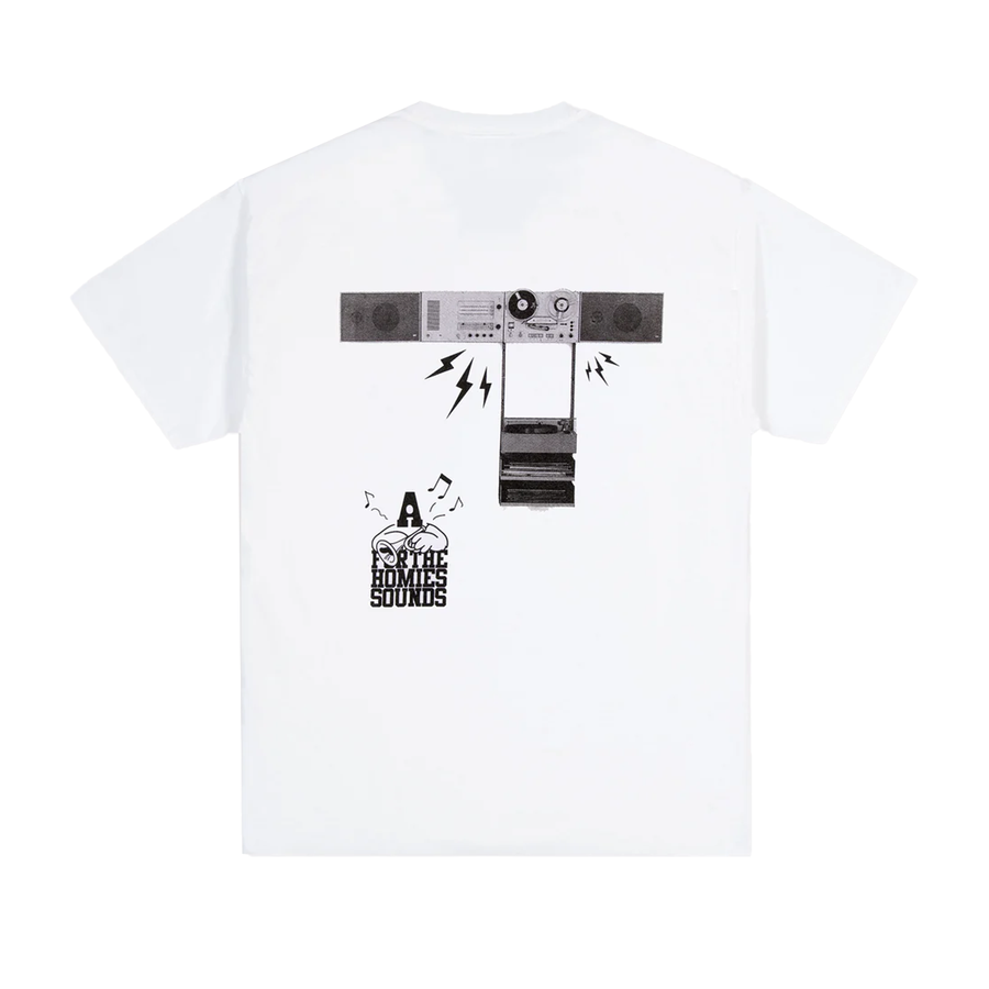 For The Homies Sound System T-Shirt White