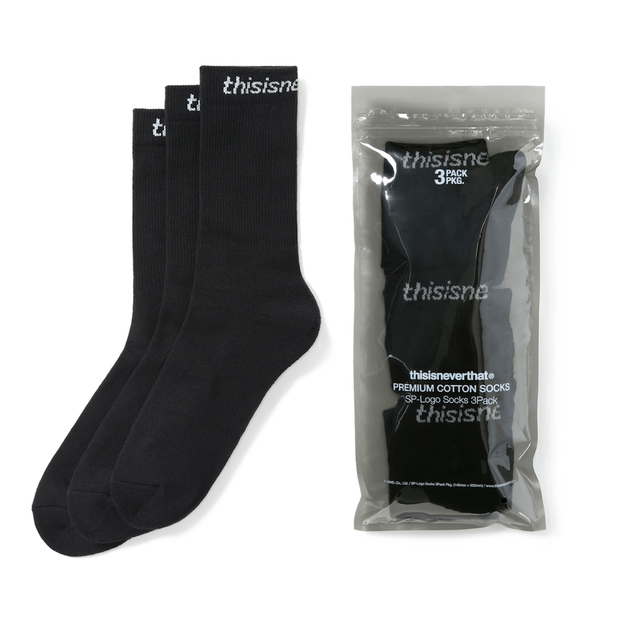 thisisneverthat SP-Logo Socks 3Pack Black