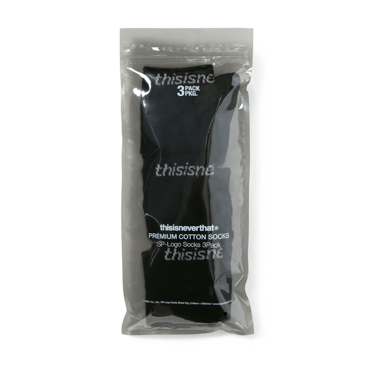 thisisneverthat SP-Logo Socks 3Pack Black