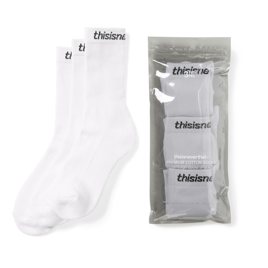 thisisneverthat SP-Logo Socks 3Pack White