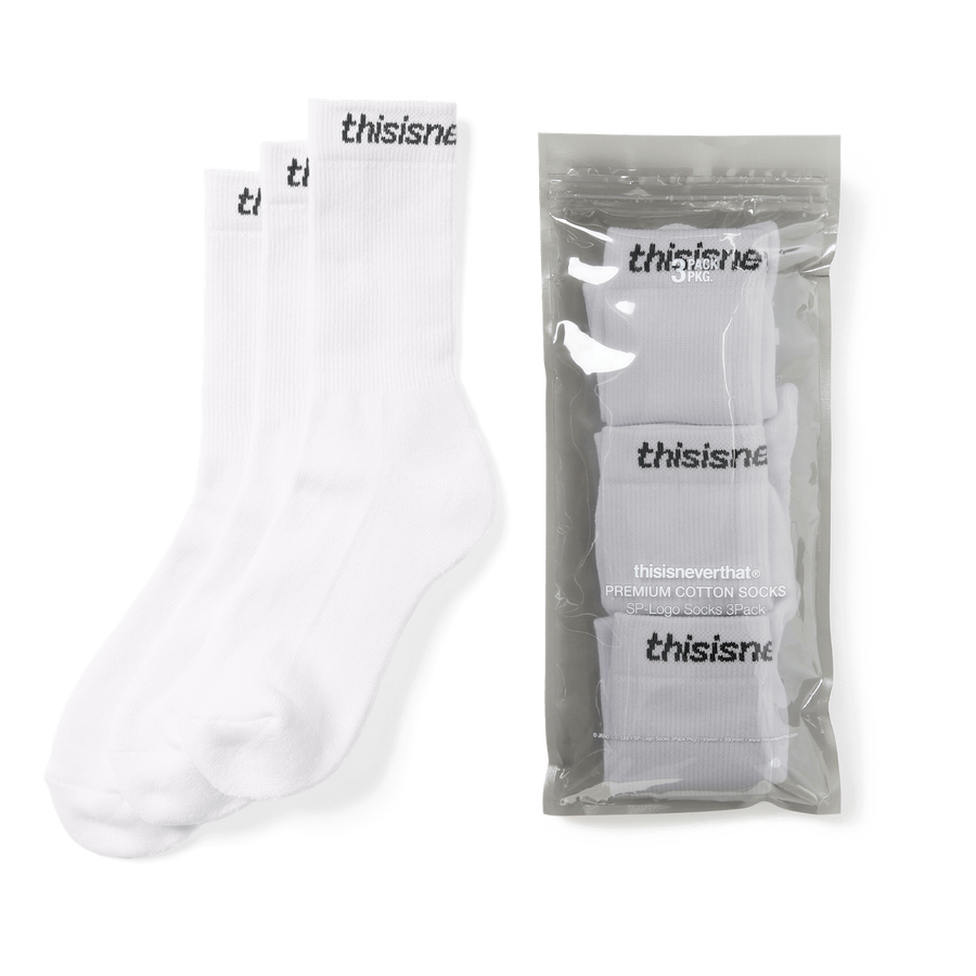 thisisneverthat SP-Logo Socks 3Pack White