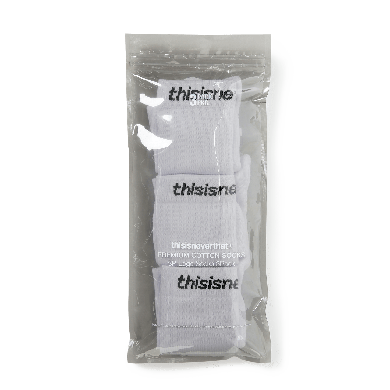thisisneverthat SP-Logo Socks 3Pack White