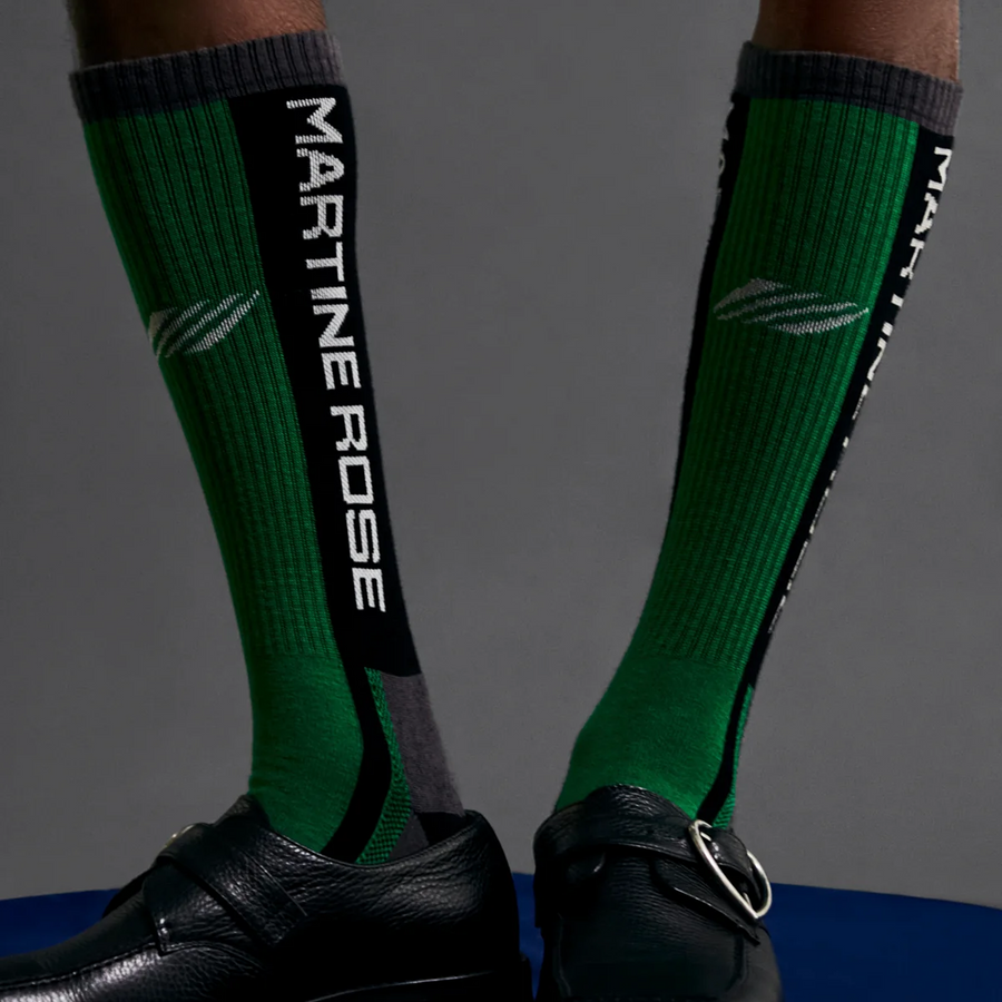 Martine Rose Sports Sock Multipack Black-Green