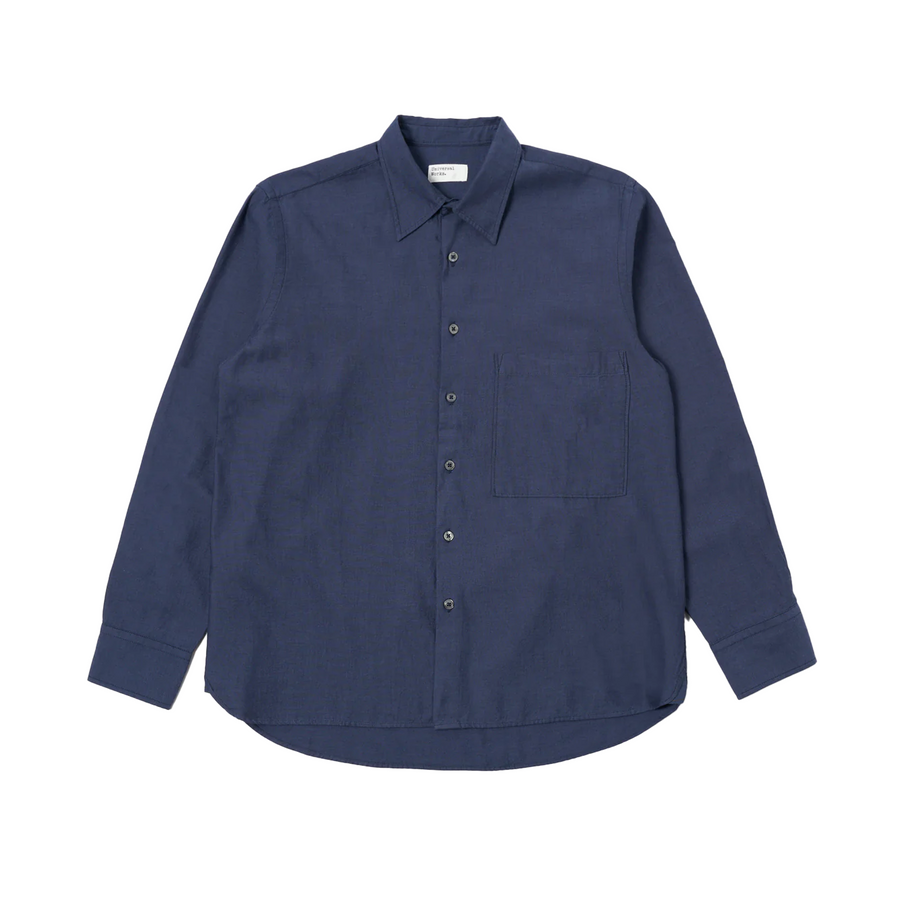 Universal Works Square Pocket Shirt Navy