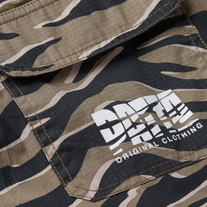 Patta Tiger Stripe Camo Cargo Ripstop Shorts Multi