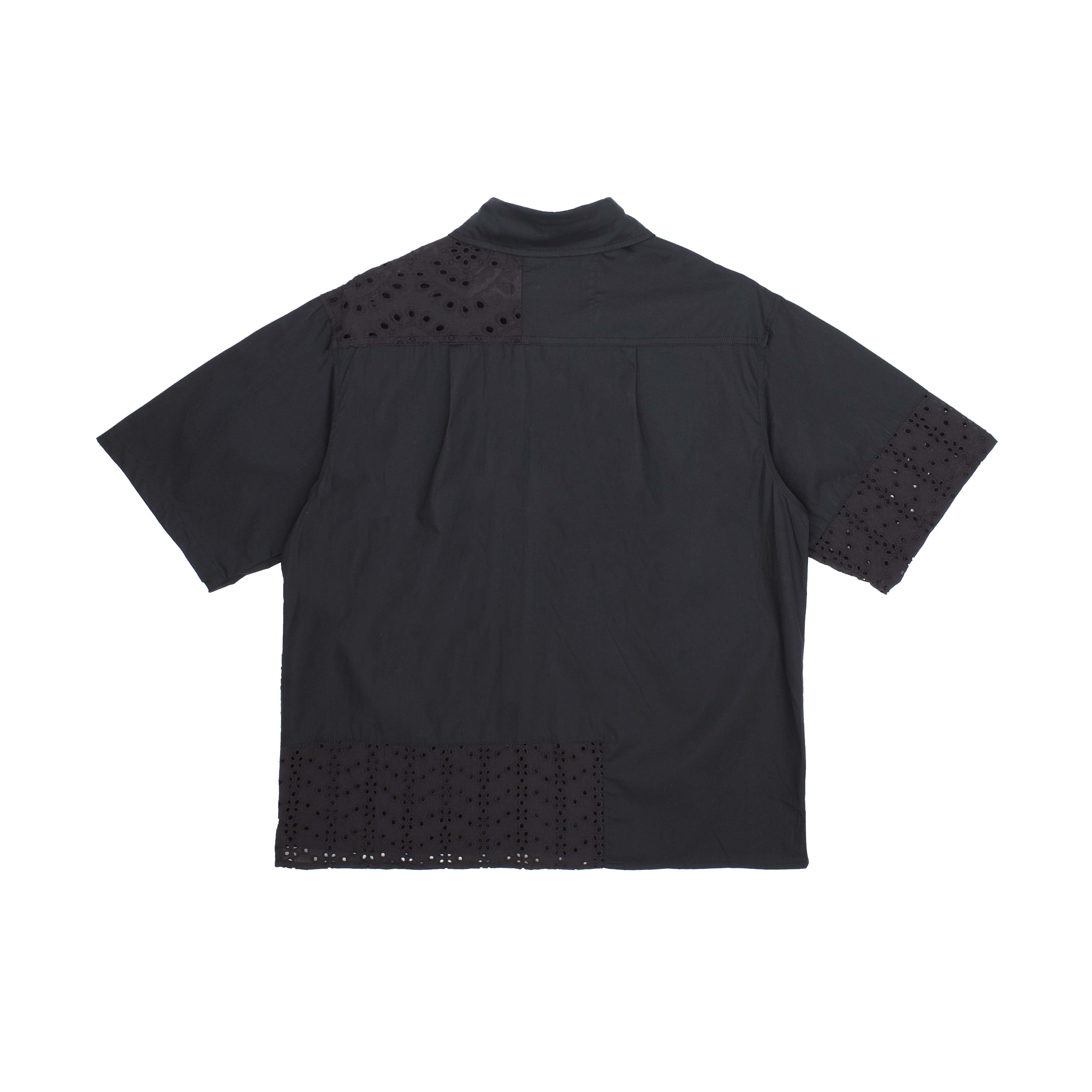 Jungles Jungles Lace Short Sleeve Button Up