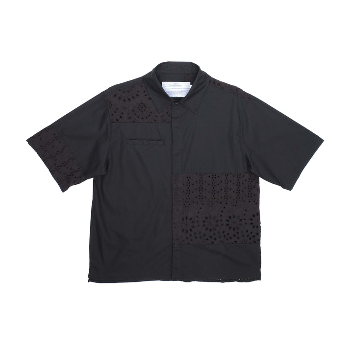Jungles Jungles Lace Short Sleeve Button Up