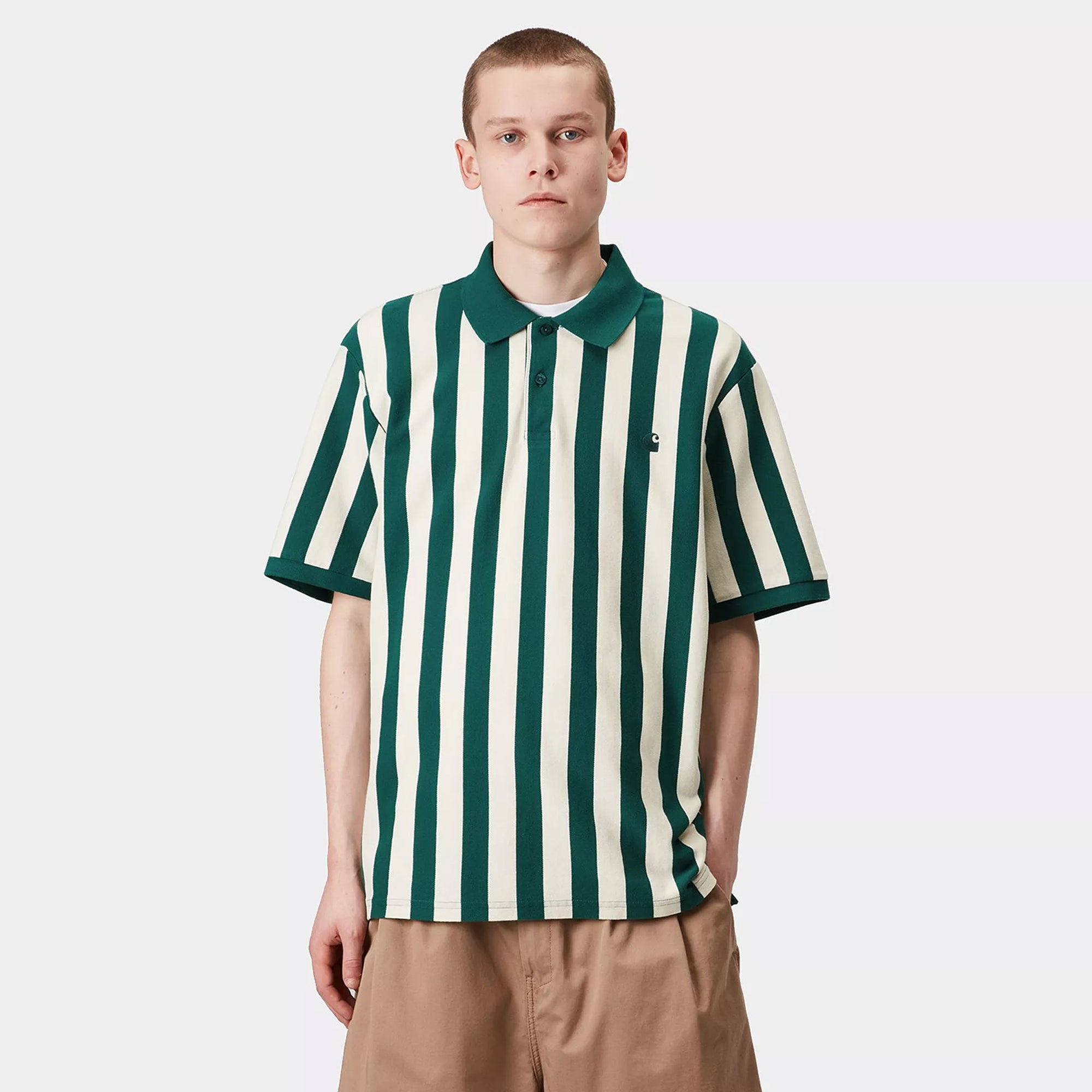 Carhartt S/S Boynton Polo Boynton Stripe Jacquard/Rainforest I034567.2POXX