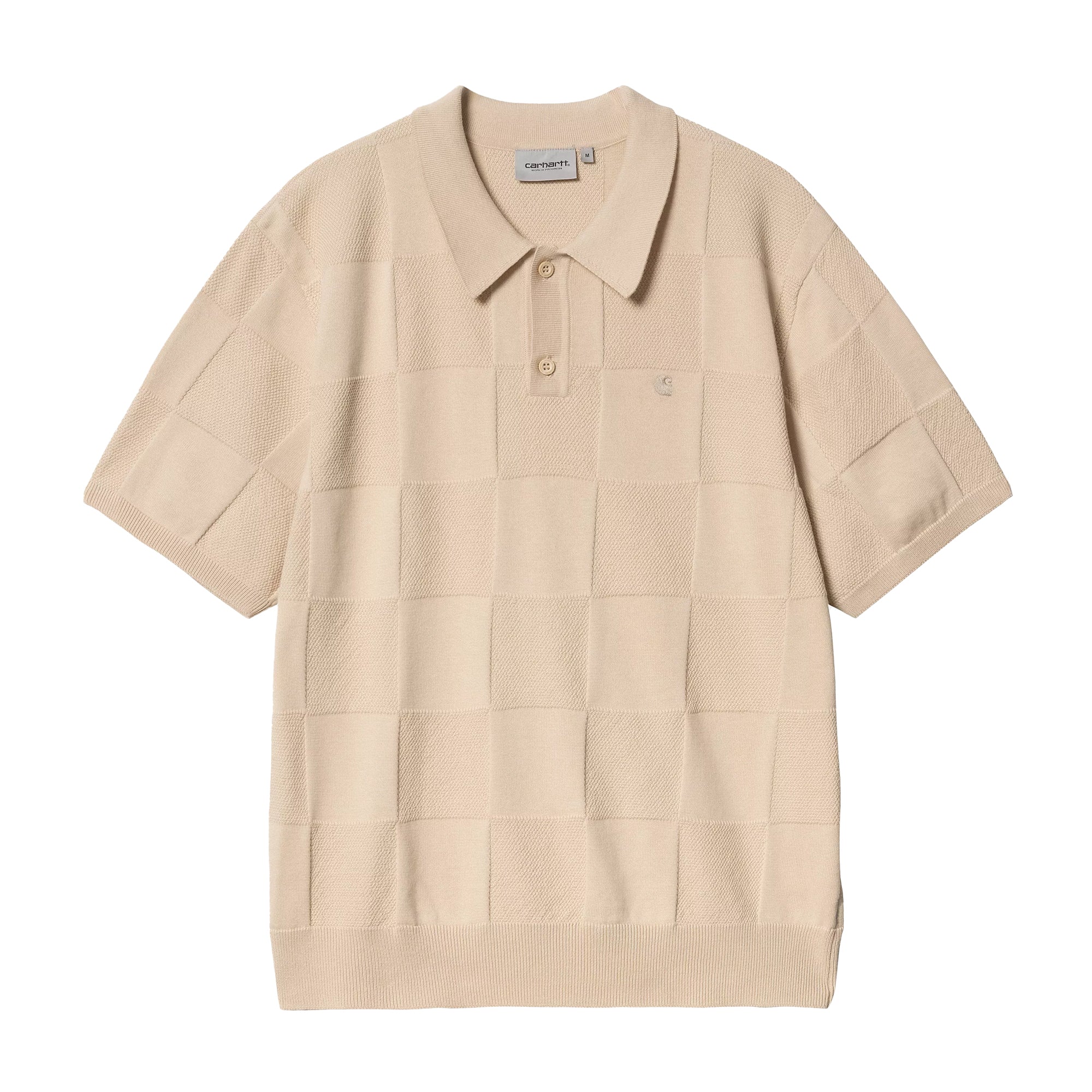 Carhartt S/S Checker Polo Fleur De Sel I034535.2LPXX