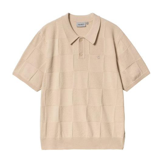 Carhartt S/S Checker Polo Fleur De Sel I034535.2LPXX