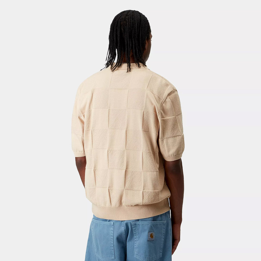 Carhartt S/S Checker Polo Fleur De Sel I034535.2LPXX