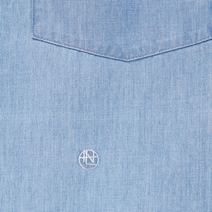 Nanamica Regular Collar Chambray Shirt Indigo Bleach