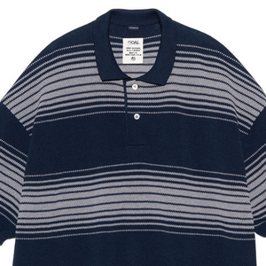 Nanamica Stripe Polo Sweater Navy