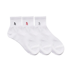 Gramicci Basic Short Socks 3Pack White