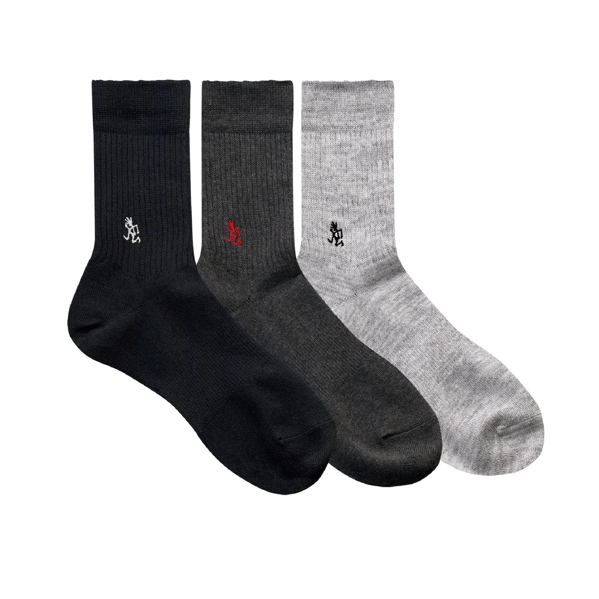 Gramicci Basic Crew Socks 3Pack Multi