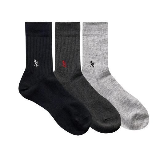 Gramicci Basic Crew Socks 3Pack Multi
