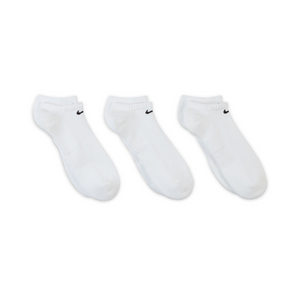 Nike Everyday Cushioned Training No/Show Socks (3 Pairs) White/Black SX7673-100