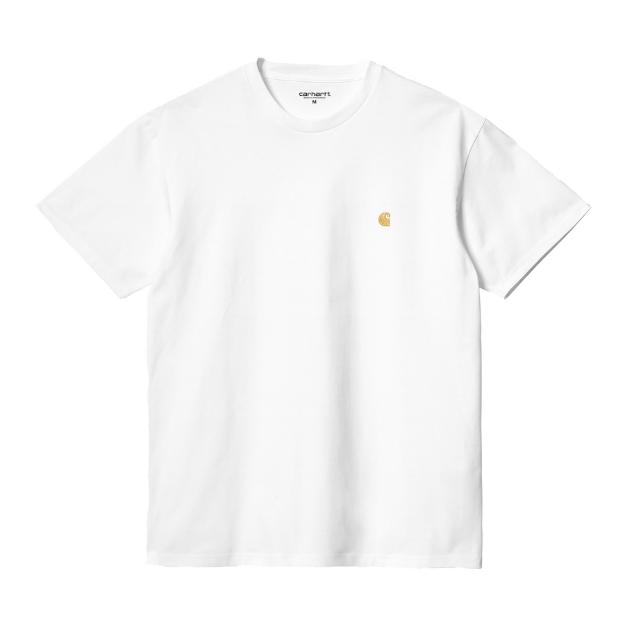 Carhartt WIP S/S Chase T-Shirt White/Gold