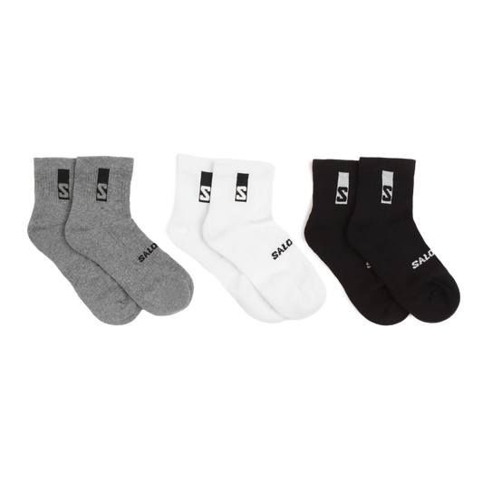 Salomon Everyday Ankle 3-Pack Black/White/Med Grey Melange LC2086700