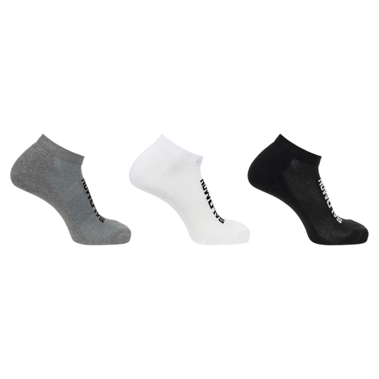 Salomon Everyday Low 3-Pack Black/White/Med Grey Melange LC2087100