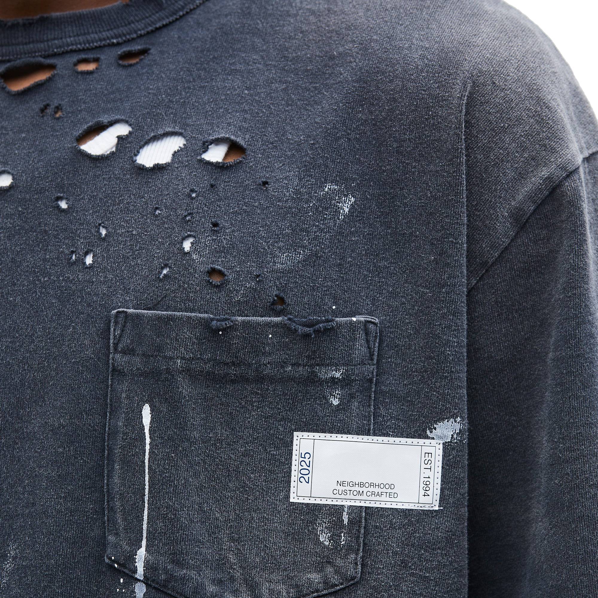 Neighborhood Savage Crewneck-P S/S Black