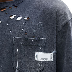 Neighborhood Savage Crewneck-P S/S Black