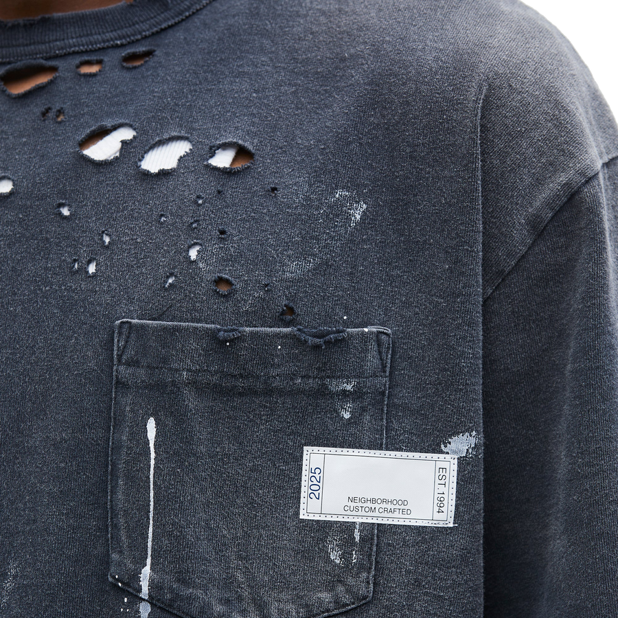 Neighborhood Savage Crewneck-P S/S Black