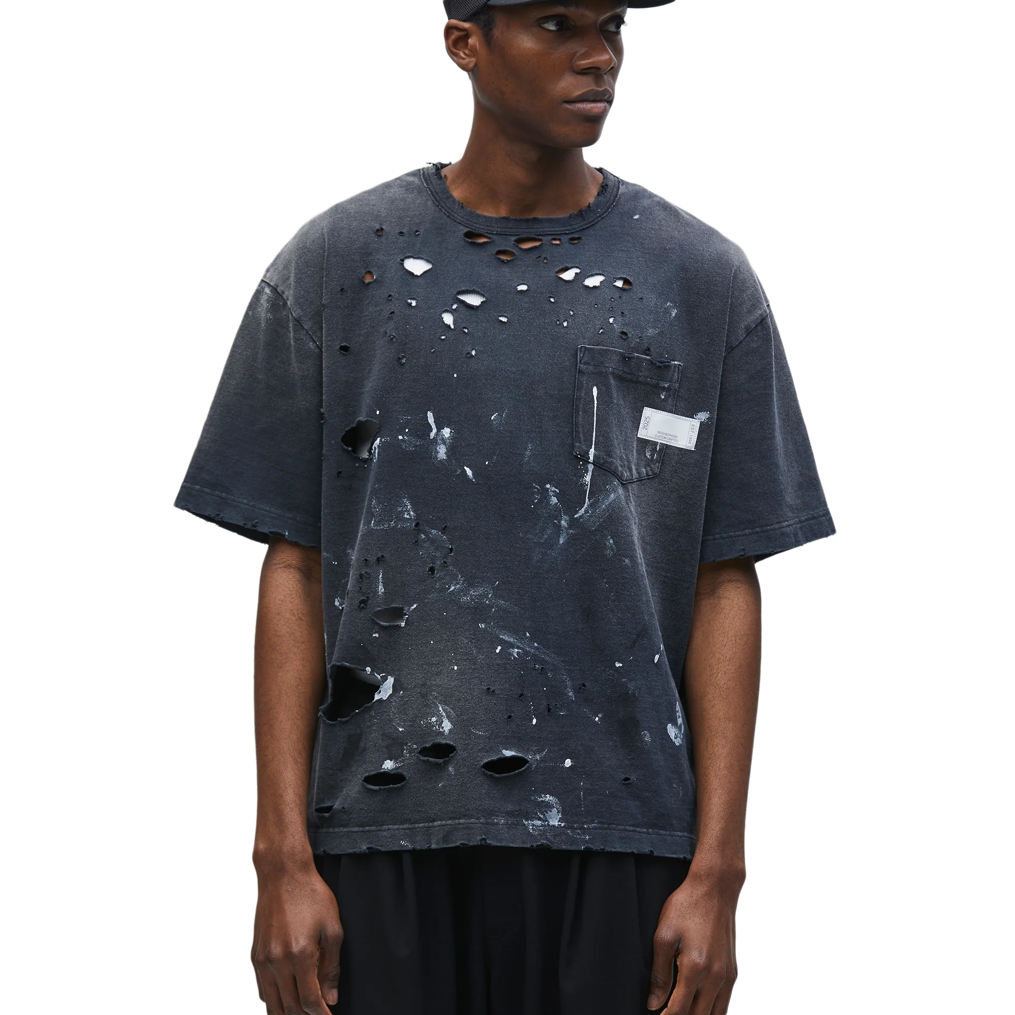 Neighborhood Savage Crewneck-P S/S Black