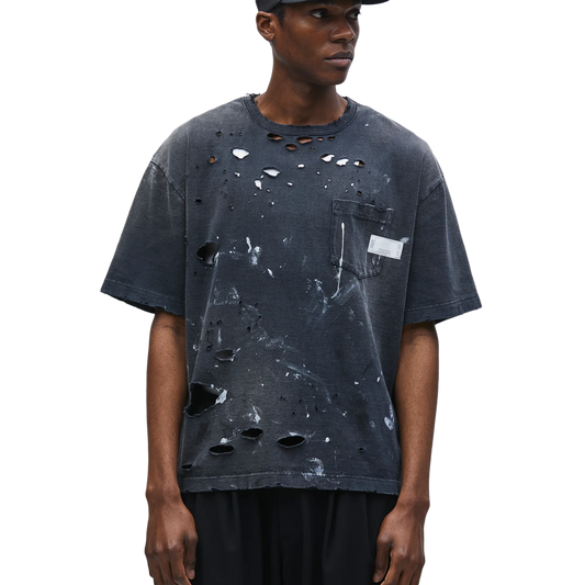 Neighborhood Savage Crewneck-P S/S Black