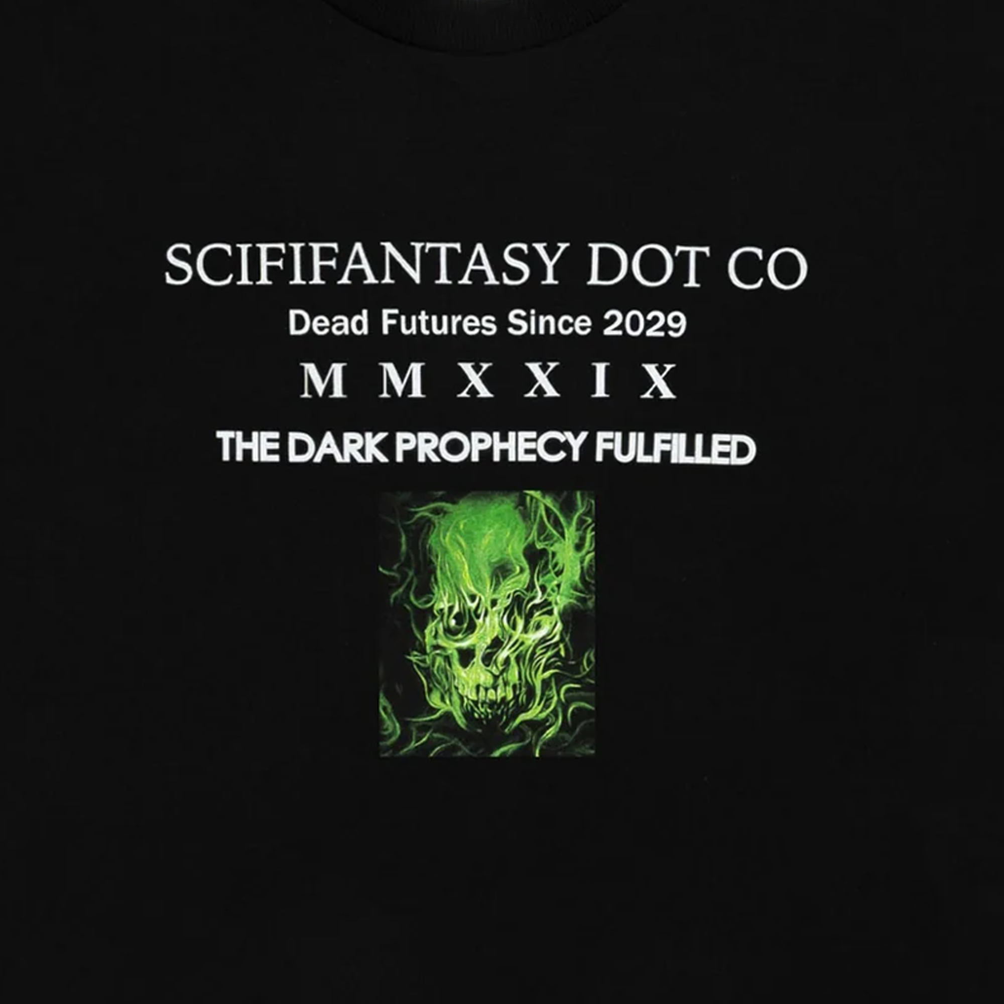 Sci-Fi Fantasy Dark Prophecy T-Shirt Black