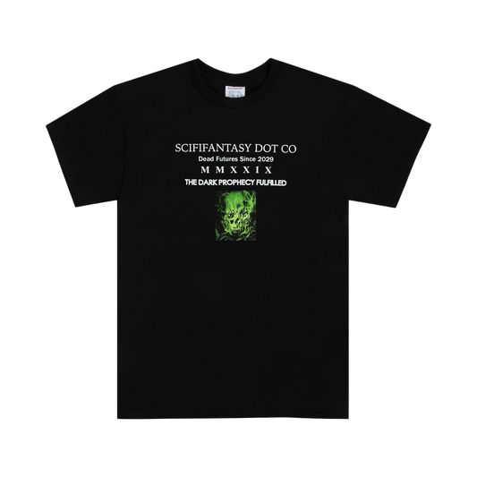 Sci-Fi Fantasy Dark Prophecy T-Shirt Black