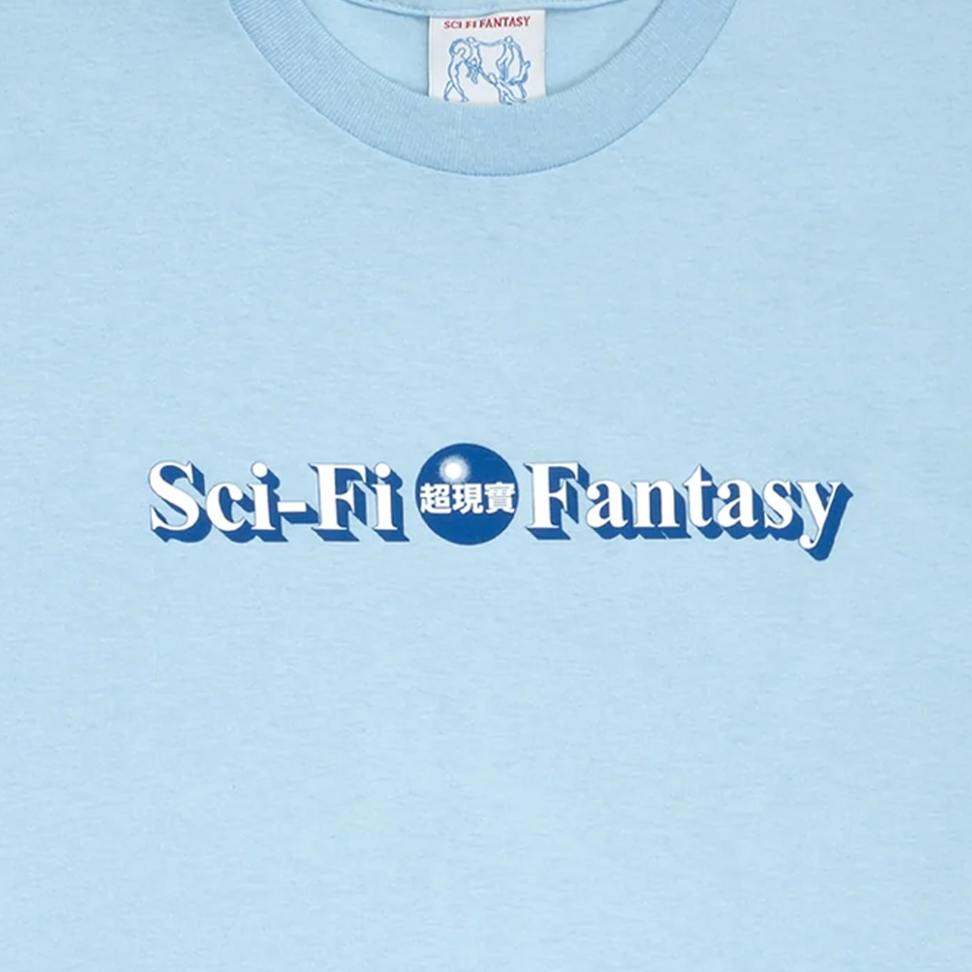 Sci-Fi Fantasy Desk Logo T-Shirt Powder Blue