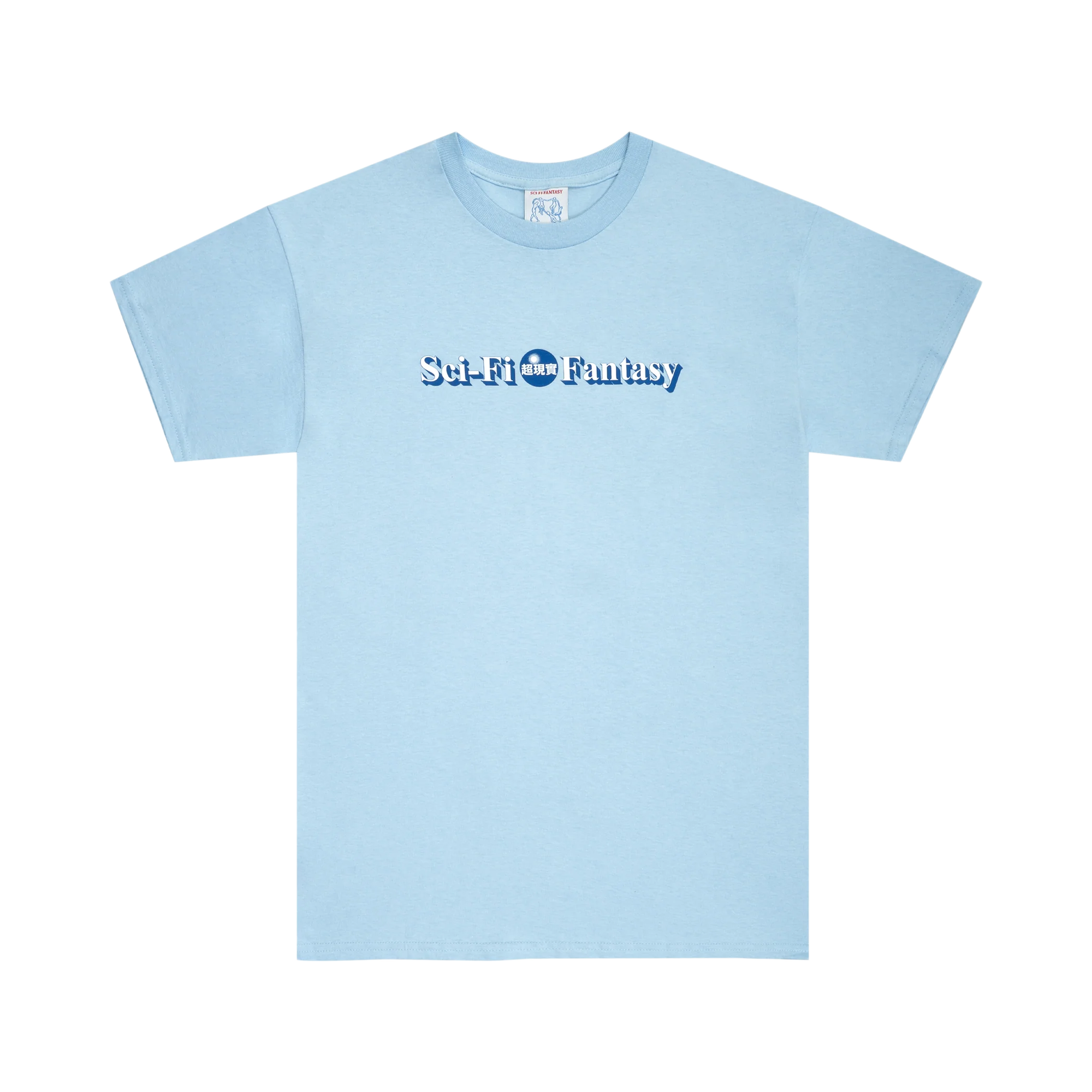 Sci-Fi Fantasy Desk Logo T-Shirt Powder Blue