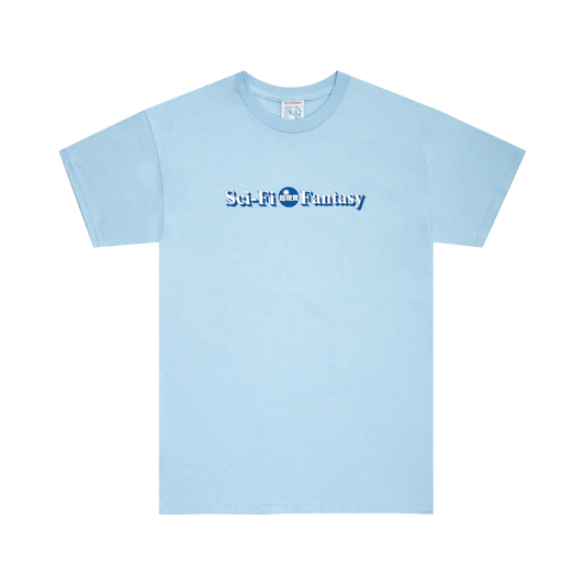 Sci-Fi Fantasy Desk Logo T-Shirt Powder Blue