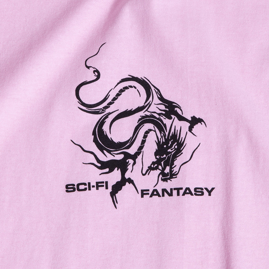 Sci-Fi Fantasy Dragon T-Shirt Light Pink
