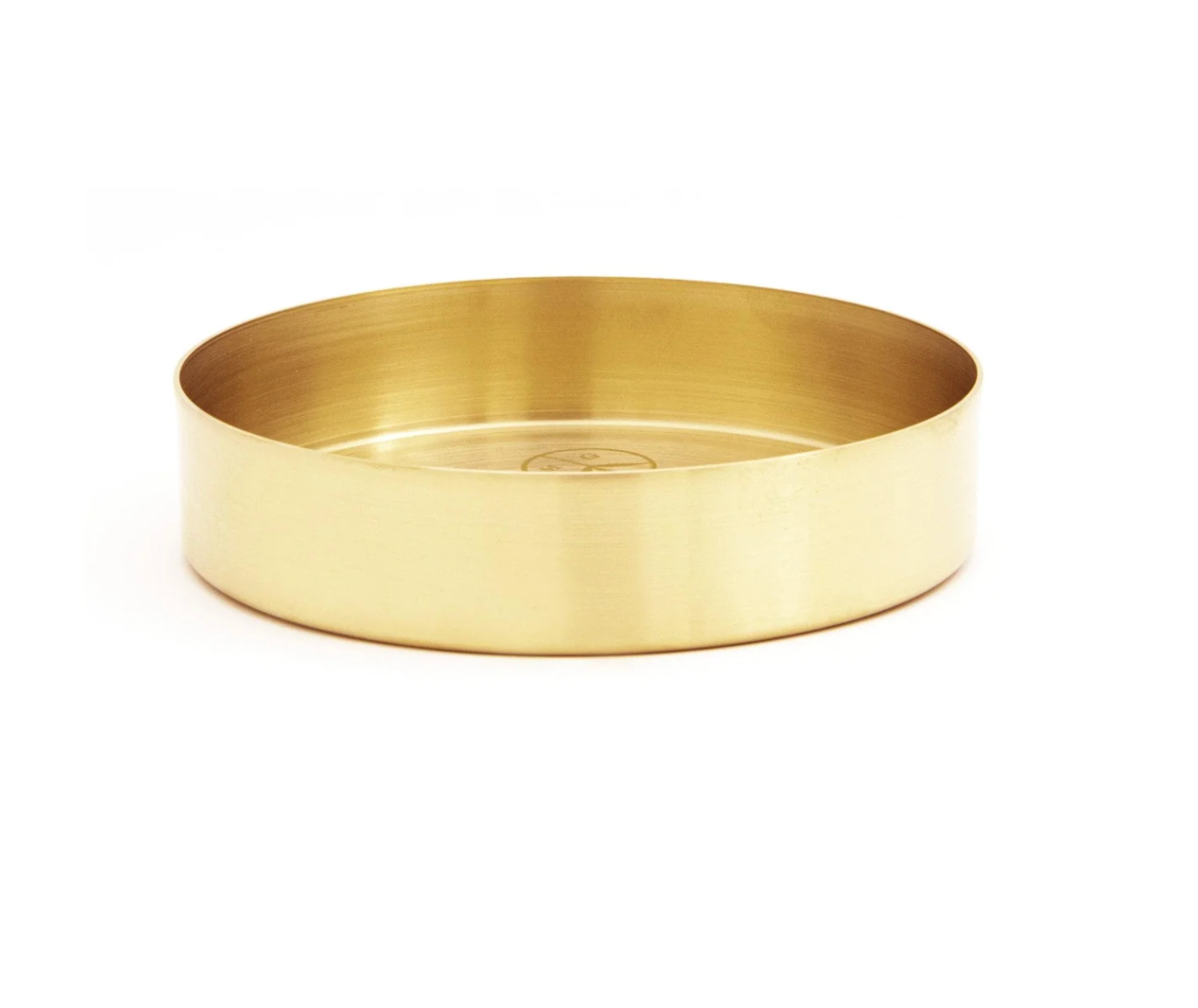 Mister Green Circle Peace Logo Tray Brass