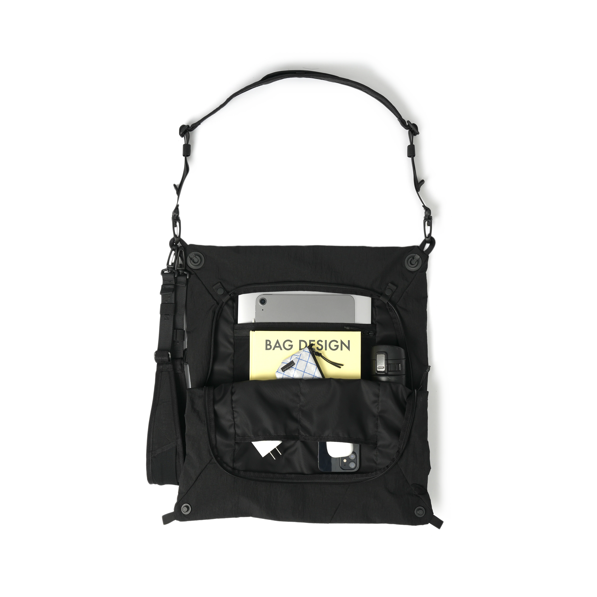 Sealson TE-25101 3-Way Messenger Bag Black